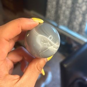 Agate Sphere w/ Glass Stand